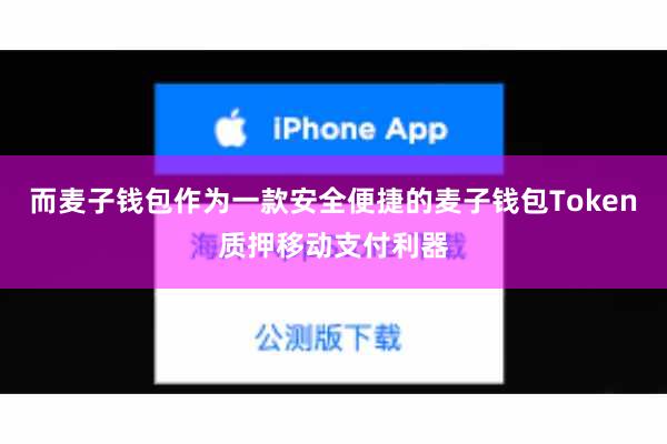 而麦子钱包作为一款安全便捷的麦子钱包Token质押移动支付利器