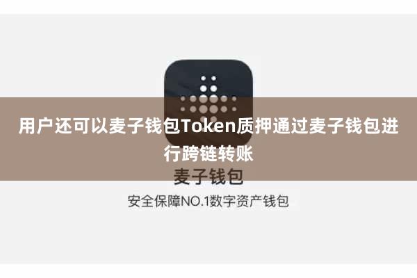 用户还可以麦子钱包Token质押通过麦子钱包进行跨链转账